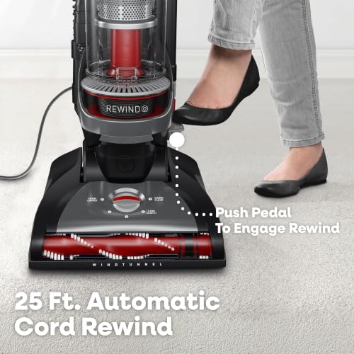 Hoover WindTunnel Cord Rewind Pro Bagless Vacuum Cleaner, Upright - image 3