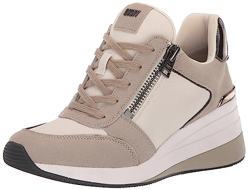 Image of DKNY Women's Kaden Lace Up Wedge Sneaker with Side Zipper