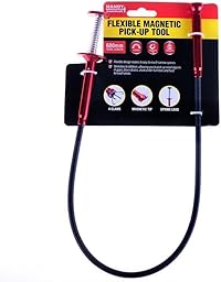 Handy Hardware Flexible Magnetic & Claw Pick Up Tool, 70 cm Size, Red