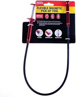Handy Hardware Flexible Magnetic & Claw Pick Up Tool, 70 cm Size, Red