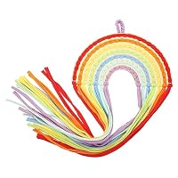 ibasenice Organisateur Suspendu Macramé Pour Barrettes Et Accessoires Capillaires Rangement Décoratif Pour Cheveux Parfait Pour