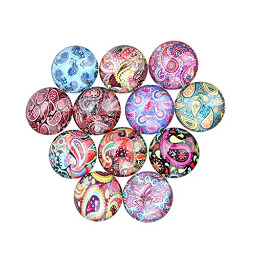ULDIGI 20pcs Glass Sticker Gems DIY Jewelry Making Beads Charms for DIY Crafts Gems Glass Sticker Jewelry Patches Material Decor for Projects