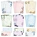 Stationary Paper and Envelopes Set, 8.5 x 11 Inch Stationery Set Vintage Floral Letter Writing Paper, 48 Sheets Writing Paper with 24 Envelopes