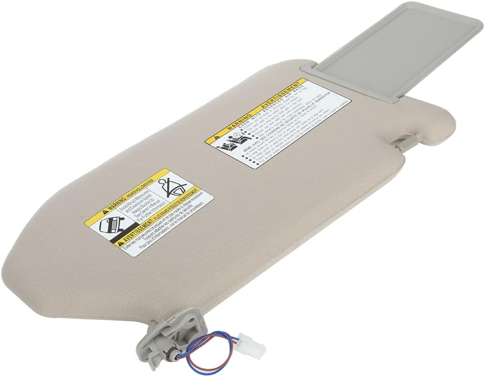 ECCPP Tan Beige Car Sun Visor Left Driver Side Windshield Visor fit for 2013-2018 for Pathfinder 2014-2017 for QX60 2013 for JX35 with Sunroof