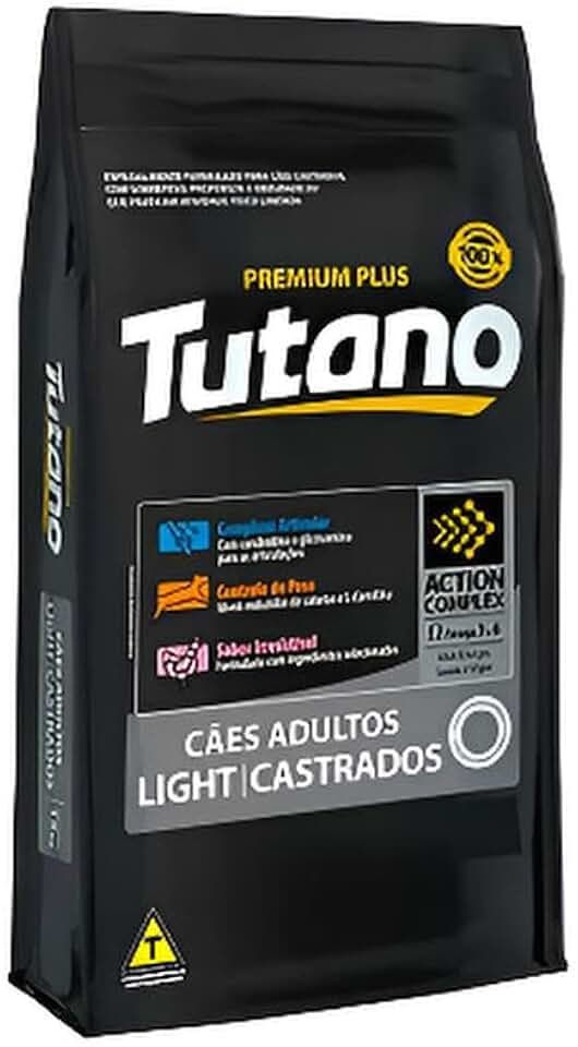 Ração Premium Plus Light para Cães Adultos Castrados, 3kg