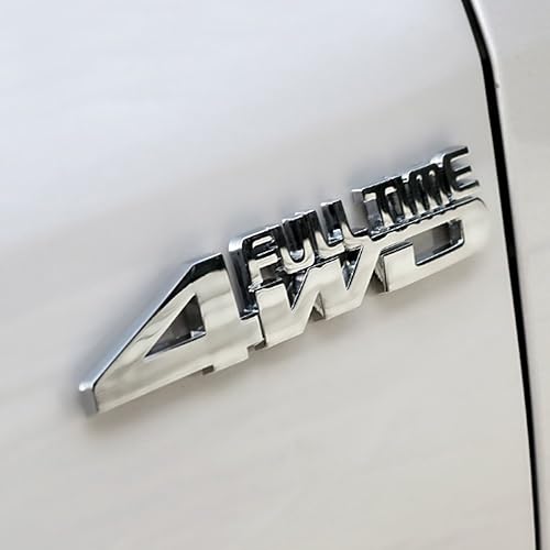 Miniatura 5 de Insignia de metal 3D 4WD para guardabarros trasero de coche, para Jeep Dodge Mercedes BMW Mustang Volvo Chevrolet Nissan Audi F150