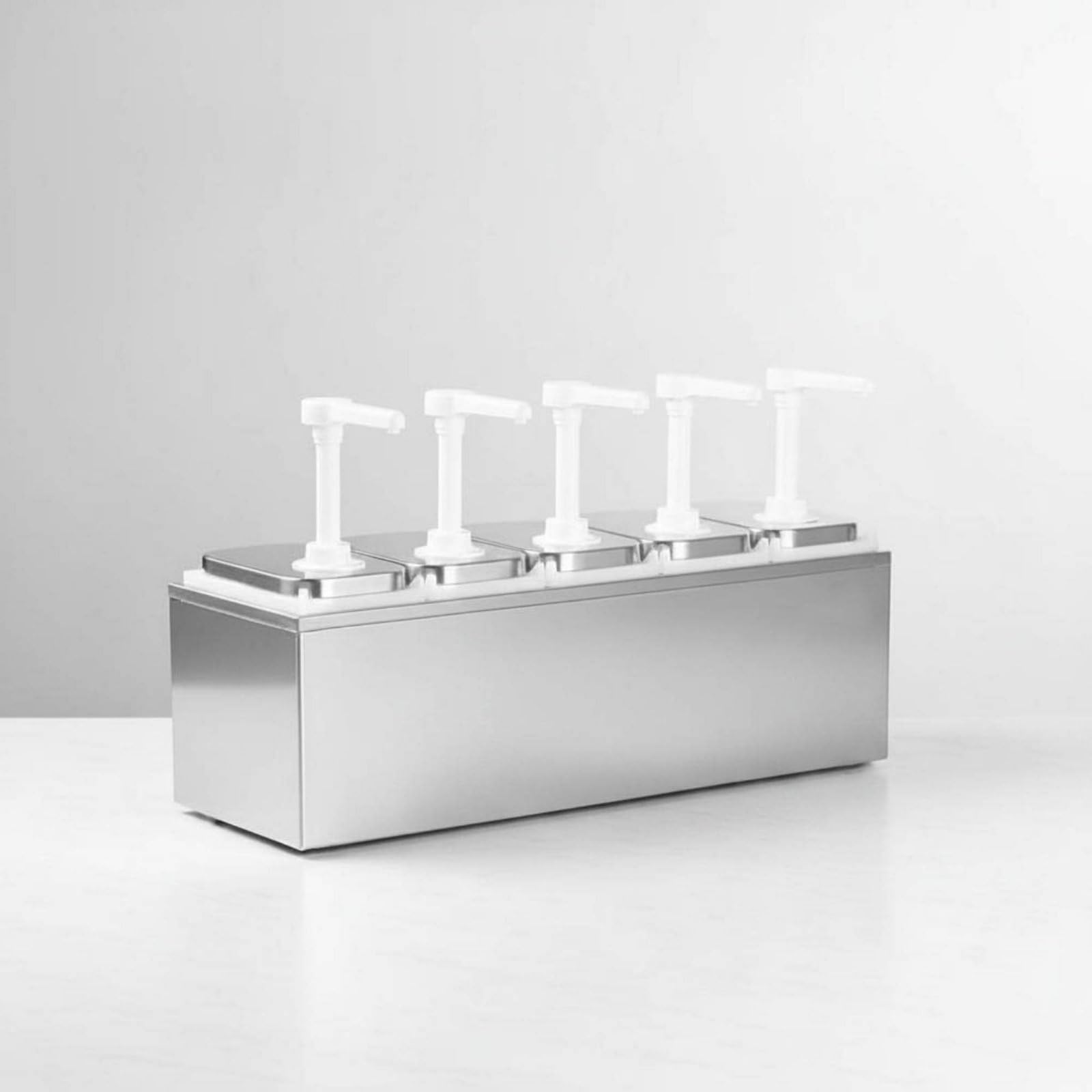 Gralara Dosatore Sciroppo Pompa Dispenser Salse Bottiglia Erogatrice Contenitore Erogatore 30 Ml Rapido E Pulito Coperchio, Pompa per Salsa A Sei Teste da 1L con Scatola