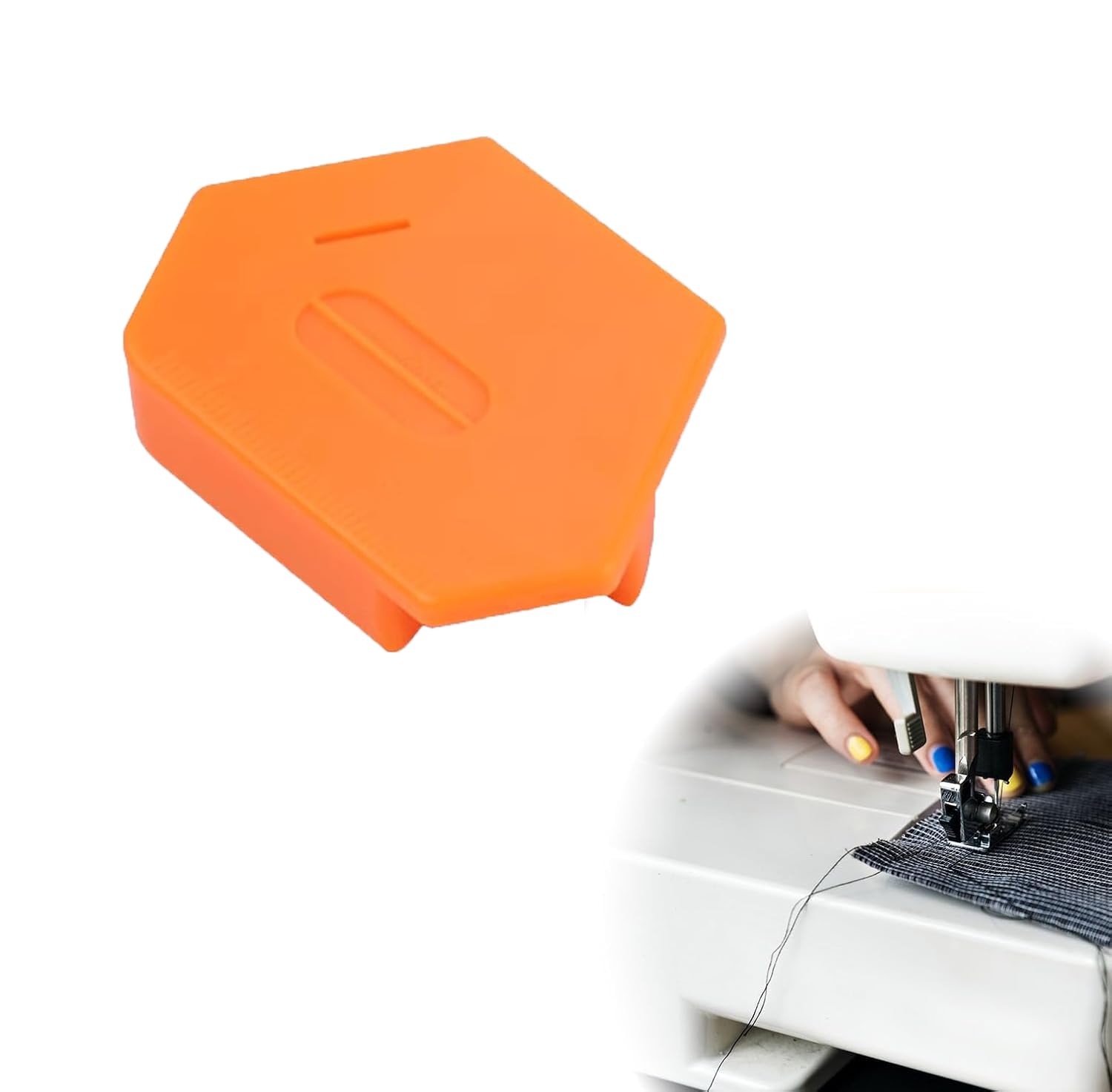 Guide De Couture Multifonctionnel Magnétique – Échelle Intégrée, Ourlets Parfaits, Rose