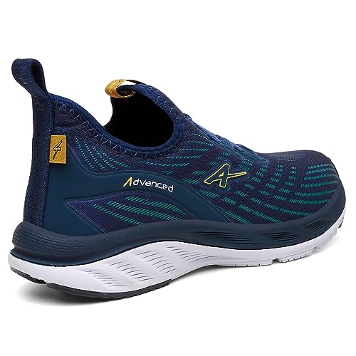 Tênis Masculino Esportivo Com Relógio Digital Advanced Run PRO Academia Cor:Azul-Marinho;Genero:Masc