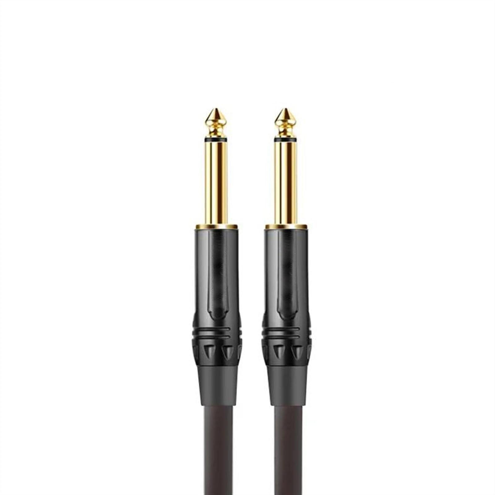 Przewód połączeniowy audio Kabel do instrumentów gitarowych 6,35 mm z męskiego na męskie, czarny, różne długości(8m)