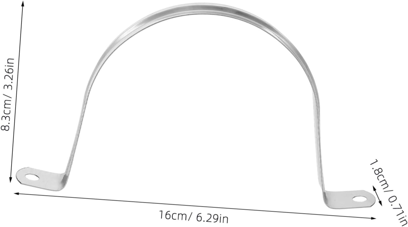 Set of 100 Stainless Steel Hose Clamps Pipe Hose Clamp Quick Installation for Tube Support