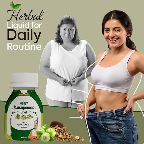 Image of Jeena Sikho Weight Management Shot | Ayurvedic Herbal Liquid for Daily Wellness Routine | Enriched with Ashwagandha, Giloy, 9 Shot (60 ml each)