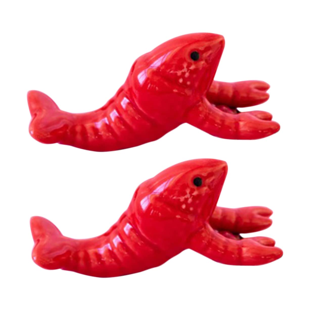 2 Krebsförmige Essstäbchenhalter - Keramik Ablage Für Stäbchen & Löffel