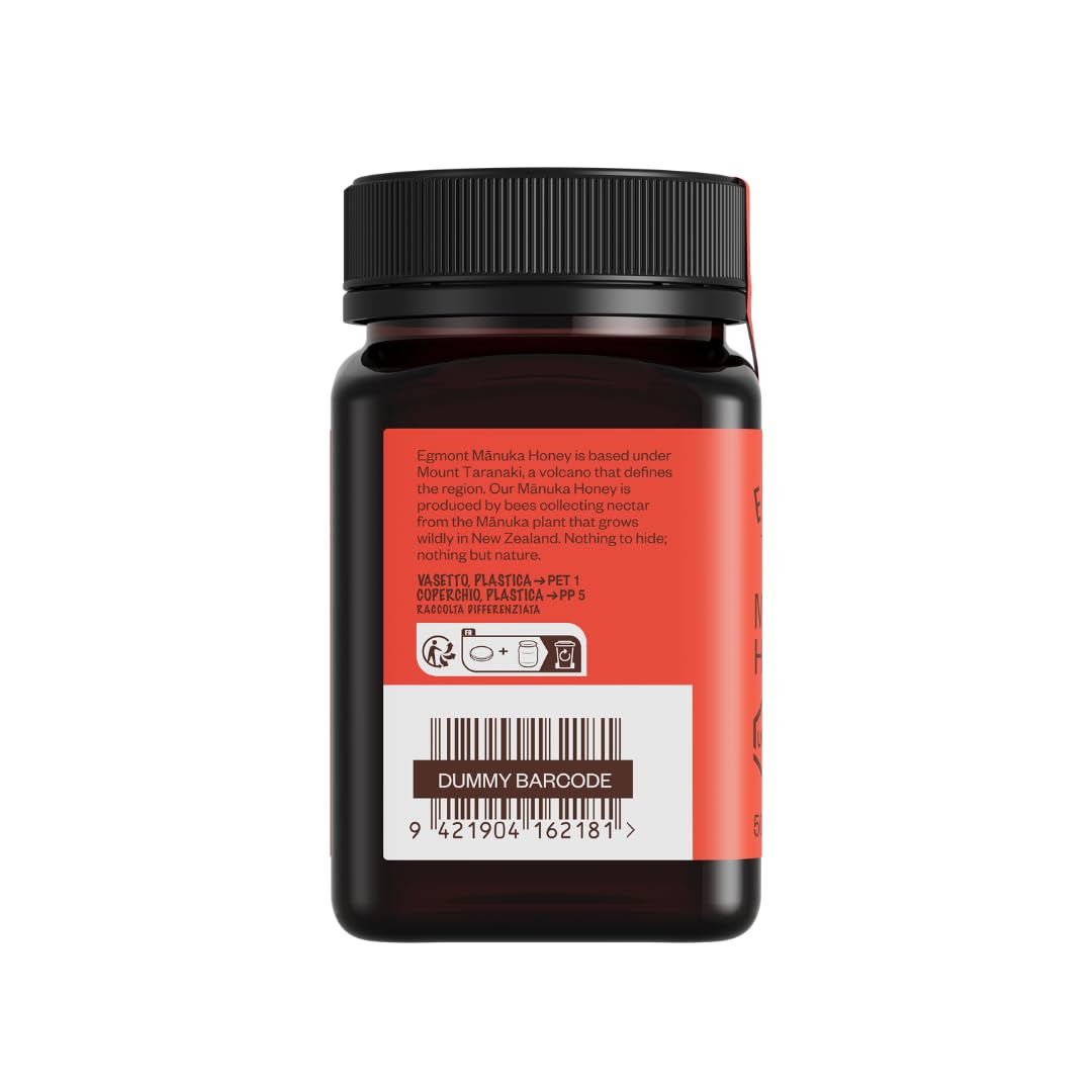 Egmont Honey Miel de Manuka 820+ MGO original de Nueva Zelanda UMF 20+ - 100% puro, certificado, activo Miel de Manuka (500g)