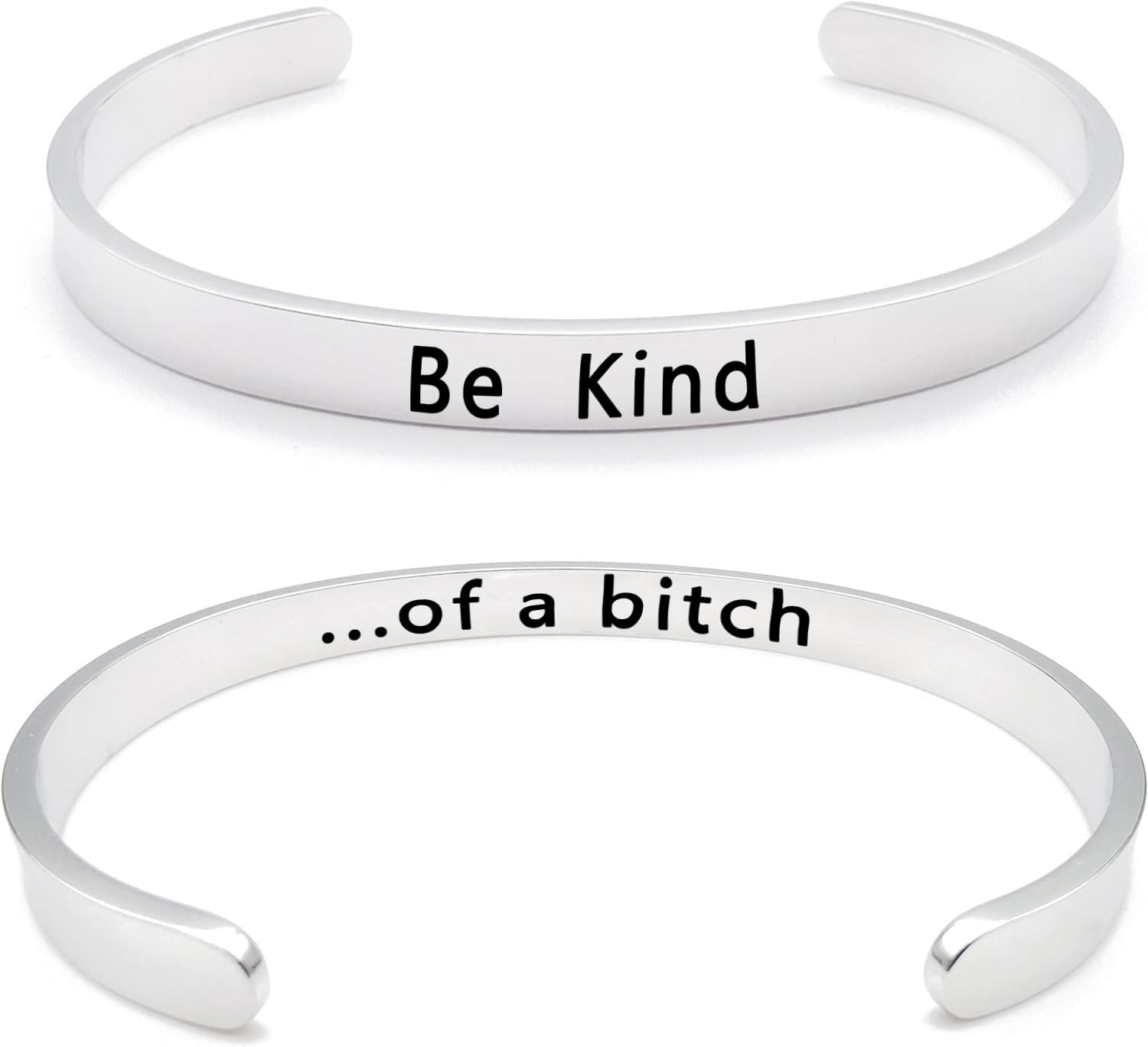 Lymhy Be Kind of A Bitch Bracelet Be Kind...of A Bitch Bracelets for Women Jewelry Gifts Cuff Bracelet