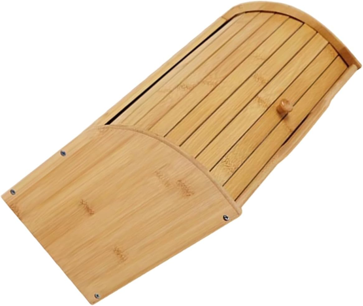 Veemoon Bread Box with Sliding Lid, Large Kitchen Bread Container for Countertop Storage, Food Storage Box for Fruit, Cake, and Pastry Preservation