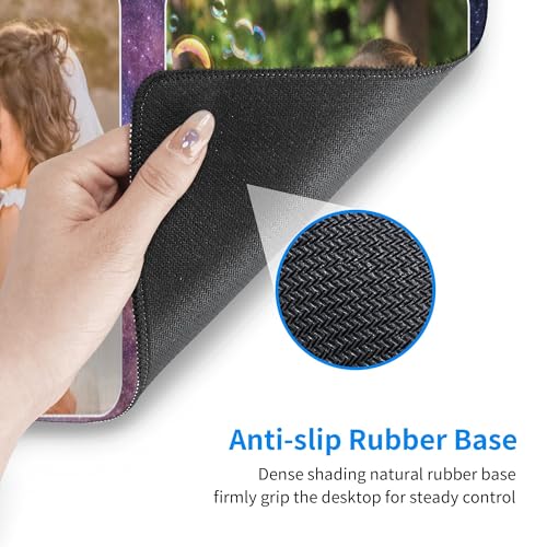 Image of Custom Large Desk Mat with Photo Text Personalized Picture Logo Non-Slip Game Computer Mouse Pad Customized Office Supplies (2 Photos)