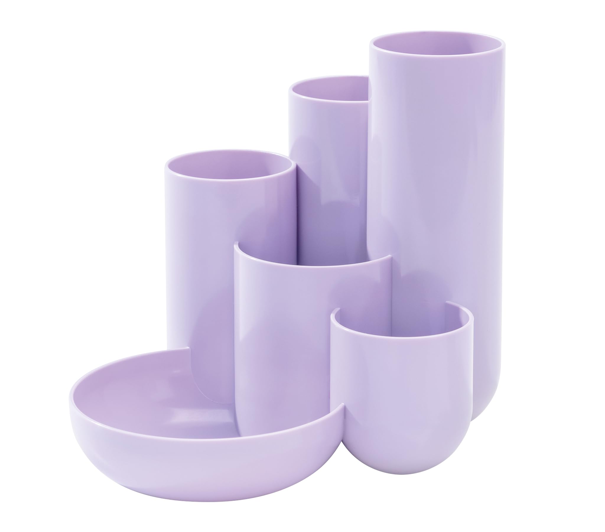 HAN Campus 17480-887 Desk Quiver with 5 Tubes and 1 Small Parts Bowl Pastel Purple