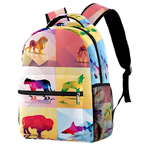 Sac à dos de voyage motif animal abstrait fille garçon loisirs école