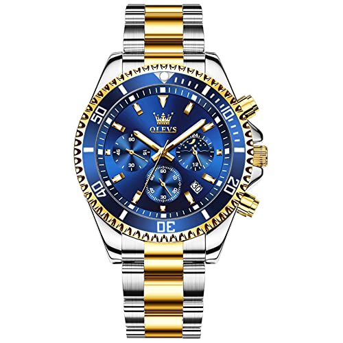 OLEVS-Relojes-para-Hombre-Agua-Analogico-Cuarzo-Resistente-para-Hombre-Moda-Diamantes-Luminoso-Acero-Inoxidable-Fase-Lunar-Numeros-Romanos-Cara-Grande