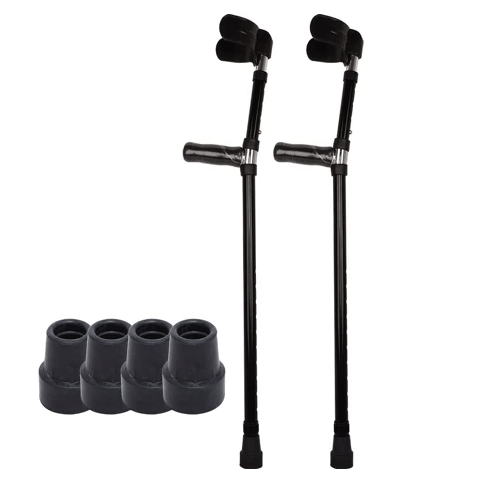 Stampelle da Passeggio Stampella per Gomito per Adulti per Camminare Stampelle Mediche per Avambraccio in Alluminio Antiscivolo Polsino ergonomico Stampelle per Braccio Comode Impugnature per Donna