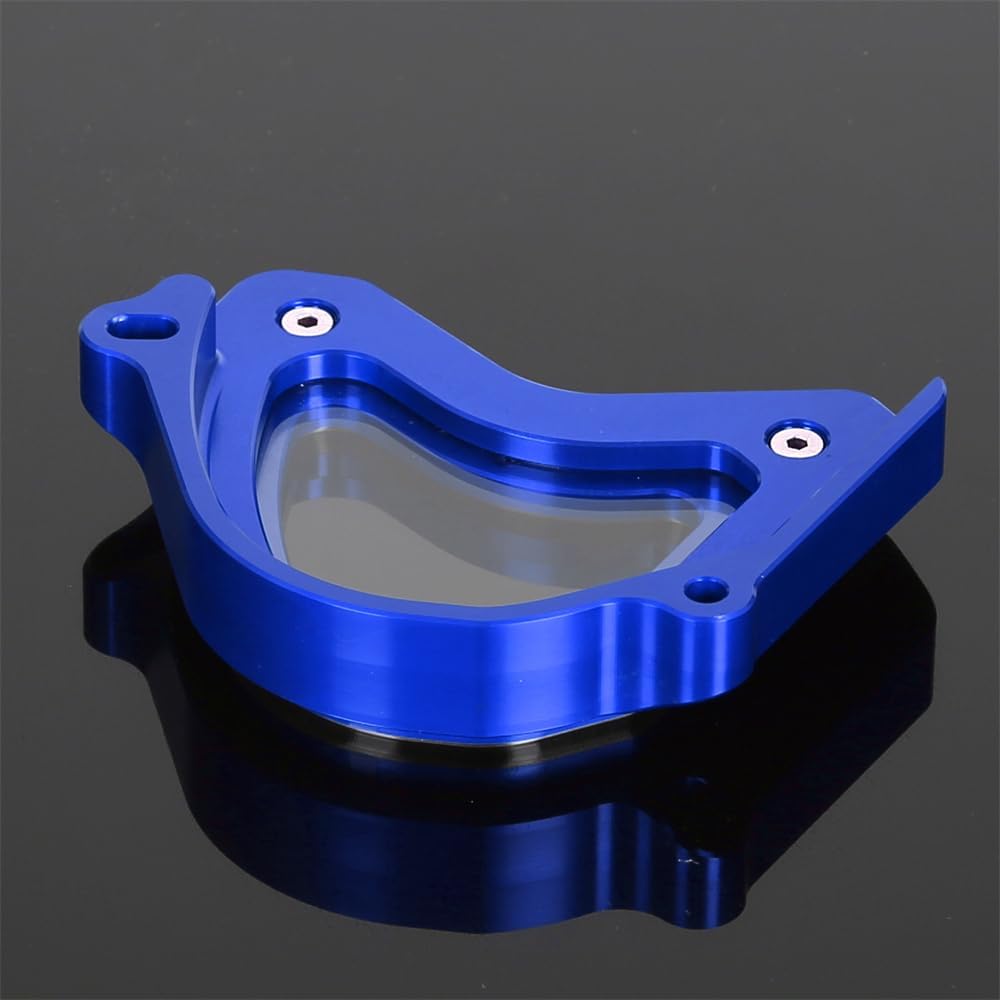 Monkey 125 Acrylic Front Sprocket Cover Compatible with Monkey 125/Dax 125/ST125/Trail 125/CT125/Super CUB C125 2018-2024 GROM 125 2022-2024 3D Carving CNC Motorcycle Sprocket Protective Shell (Blue)