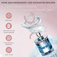 Shaker Elektrisch, 650 ML Elektrischer Shaker mit Pulverfach,Auslaufsichere – Ansicht 2
