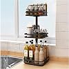 Metalen roterende kruidenrek,3-tier waterdichte en antislip zuignap vaste plantaardige en fruitrek plank keuken…