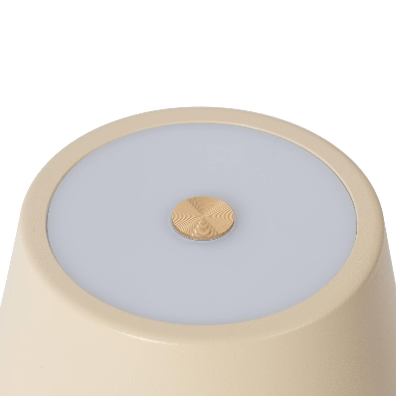 Lindby LED Janea dimmbar (spritzwassergeschützt (Modern) in Creme aus Metall (1 flammig,)
