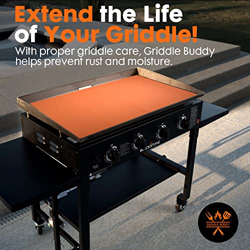 Griddle Buddy Grill Mat - Heavy Duty Food Grade Silicone Grill Cover - Protect Your Griddle From Rodents, Insects, Debris And Rust - All Season Bbq Grill Mat - Resizable And Customizable #TOP5