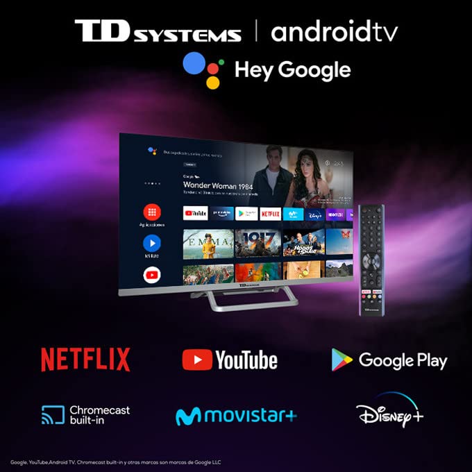 TD-Systems-Smart-TV-Hey-Google-Official-Assistant-Televisores-32-Pulgadas-Control-por-Voz-Chromecast-3X-HDMI-2X-USB-3-anos-de-garantia-K32DLX14GLE