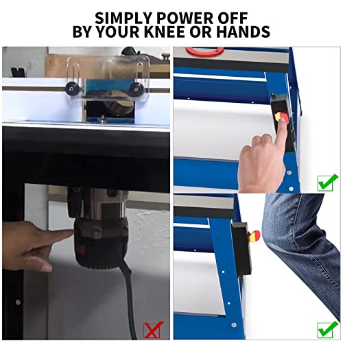 Commutateur de table 125V Ortis avec 2 prises pour machine stationnaire