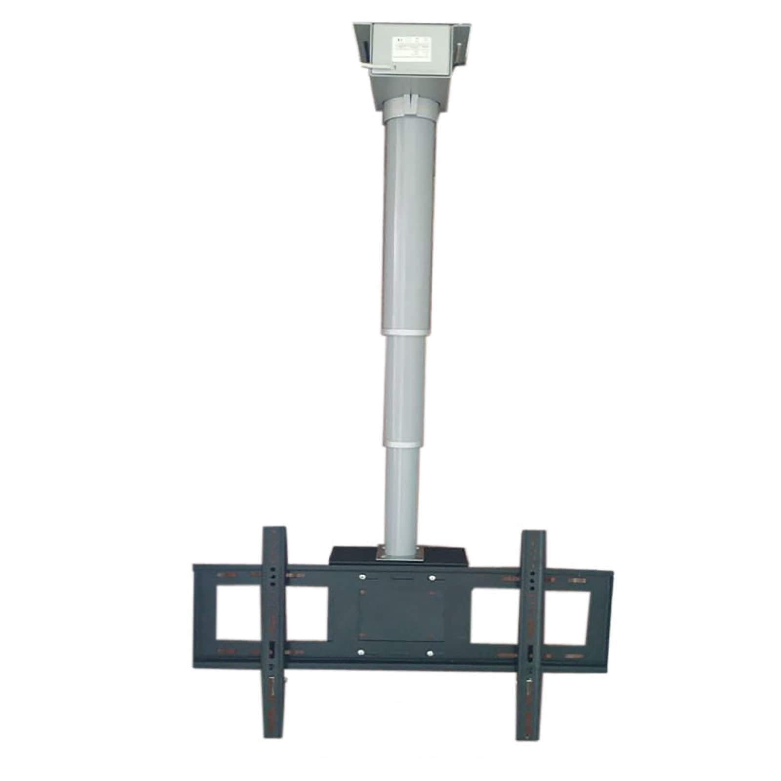 Staffa di montaggio per TV regolabile in altezza e motorizzata a parete, motorizzata, adatta per TV a basso profilo da 26 a 70 pollici (monocolore, 19,8 cm