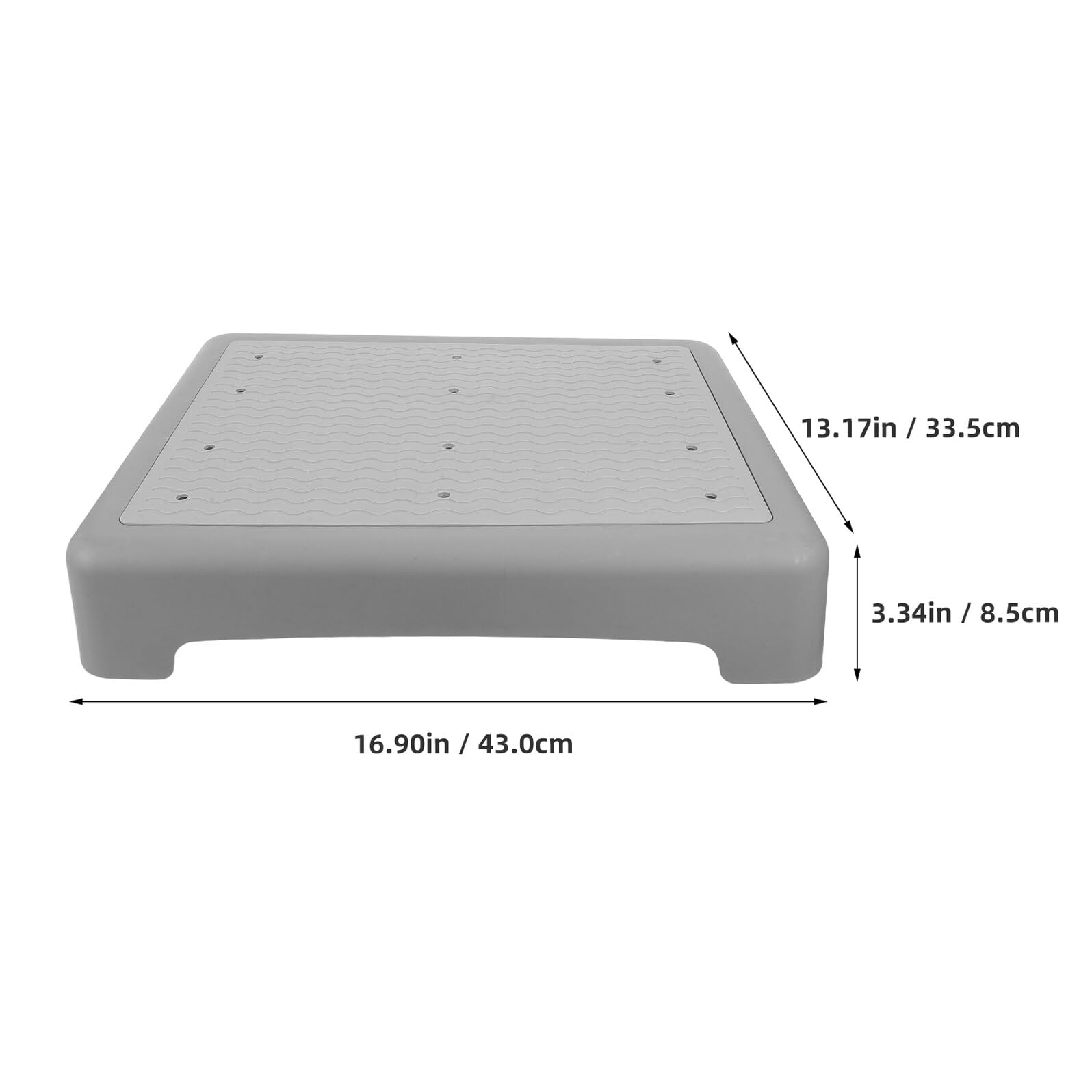 Alipis Sgabello da Bagno Antiscivolo per Anziani Piattaforma Piccola 44X34X95 CM Gradino per Vasca e Doccia Supporto Portatile per Mobilità e Trasferimento in Casa e Veicoli