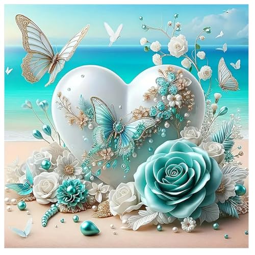 Opiniones de Kits estampados los preferidos por los clientes. 48 Kits de punto de cruz con estampado de playa para adultos, principiantes, kits de punto de cruz, diseño de mariposa de amor, patrones de costura impresos, dimensiones,...