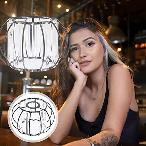 Image of Uonlytech 2pcs Glass Lampshade Lamp Shade Replacement Bedside Lamp s E27 Glass s Lantern Decorative Lanterns Light s Protection E14 Iron Cage