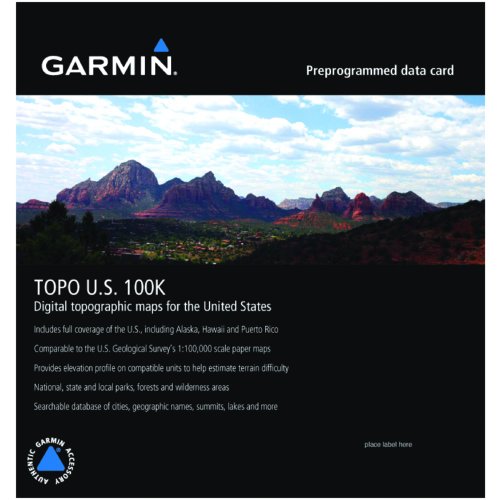 Garmin Topo U.S. 100K Carte Topographique 010-C1042-00