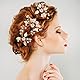 Haarnadeln Hochzeit 6 Stücke Braut Haarnadeln Gold Blume Perlen Haarnadel Goldfolie Brautschmuck Kristall Kommunion Haarschmuck Brautjungfer Hochzeit Kopfschmuck