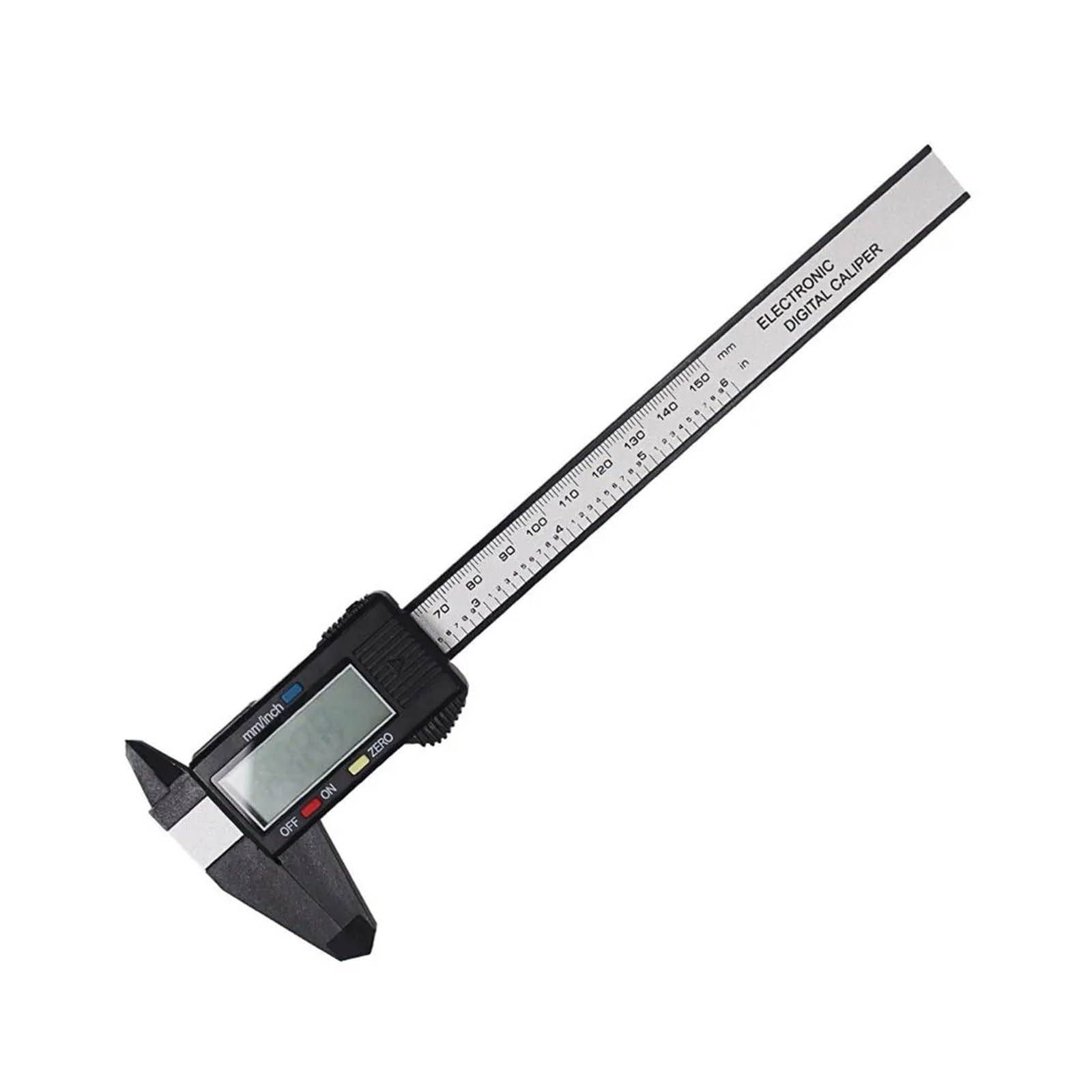 Zklgs Black - 150Mm 6Inch Digital Vernier Calipers Lcd Electronic Caliper, Carbon Fiber Gauge, Height Measuring Tools Instruments Micrometer Measuring Tools(Black- 150Mm)