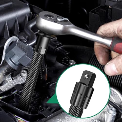 Rallonge à cliquet flexible en métal robuste, kit de transmission 1,27 cm - 4