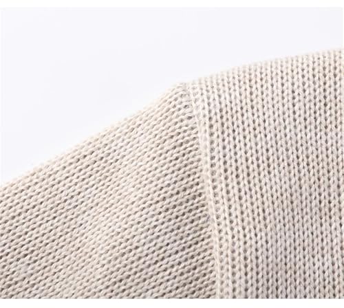 Jegsnoe Men Slim Long Sleeve Pullovers Mock Neck Knitted Sweater4