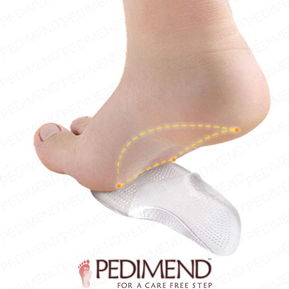 PedimendTM, solette ortopediche lunghe 3/4 con supporto per arco plantare, piede piatto, pronazione, fascite plantare