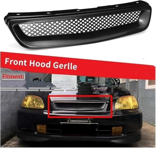 Parrilla de doble puente para Civic DX y EX (1996-1998), renueva el diseño frontal de tu coche 4