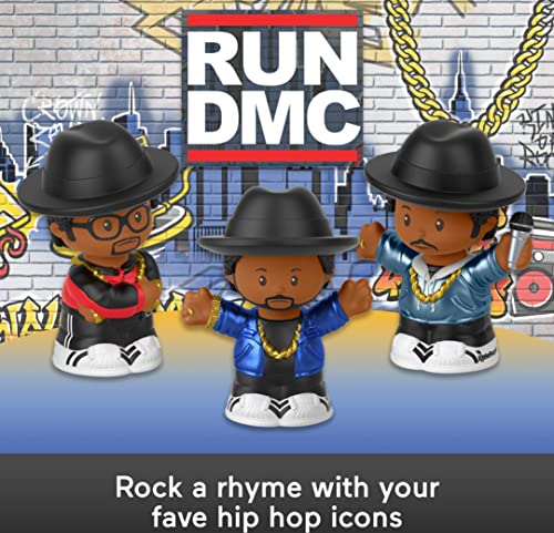 Little People Collector Run Dmc Special Edition Figure Set In Display Gift Package For Adult Hip Hop Fans, 3 Figurines #TOP1