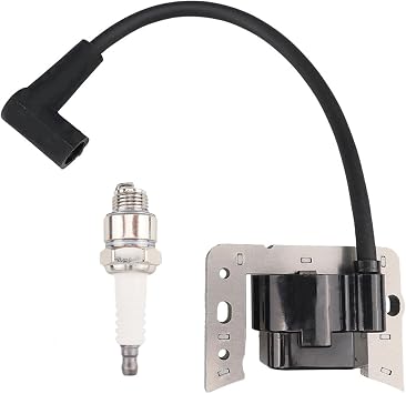 Ignition Coil with Spark Plug for Tecumseh AV520 LH195 OH195 TLV148A LV195EA OVRM105 H139 TV085 TVM140 TVXL840 VLV126 LEV100 LEV115 LEV120 34443 34443A 34443B 34443C 34443D