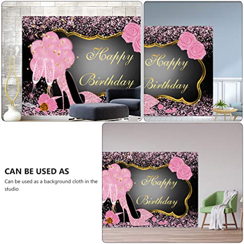 Lurrose 210X150cm Aniversário Pano de Fundo Fotografia Fundo Aniversário Das Mulheres Dos Saltos Alt