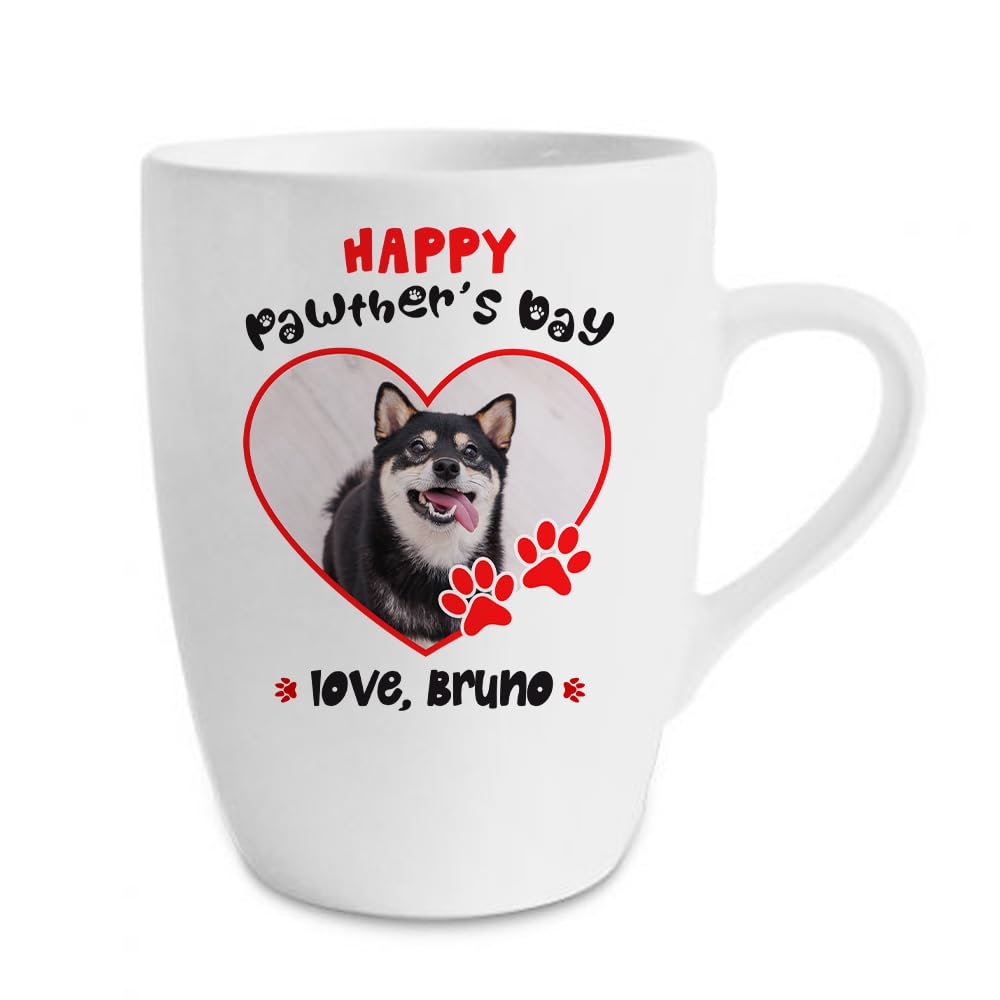 Getagift Funny Pet Pawther's Day Artwork | Cute Dog Father's Day Gift | Ideal for Dad from Fur Baby, 13 oz Marrow Cup/Mug.