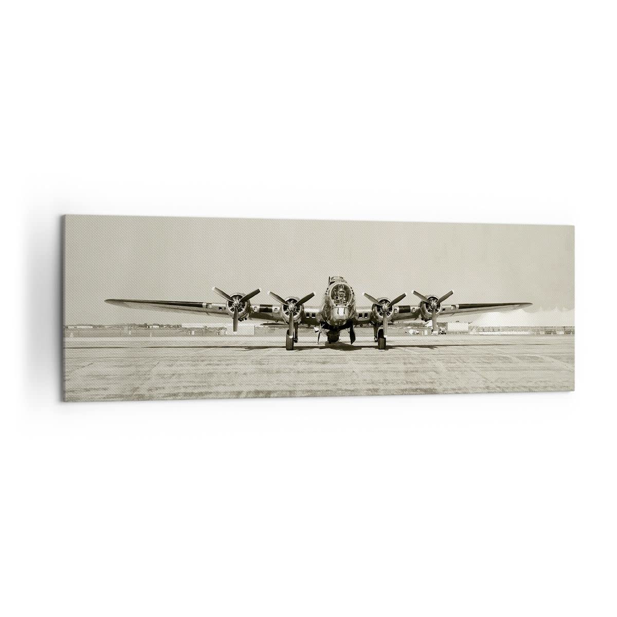 Moderne Impression Sur Toile 70x100cm Image Tableau Decoration Murale Avion Vieux Bombardier Grand Tableaux Decoratifs Muraux Chambre Cuisine Vertical Deco Cadre Salon Art Wall Decor PA70x100-4184