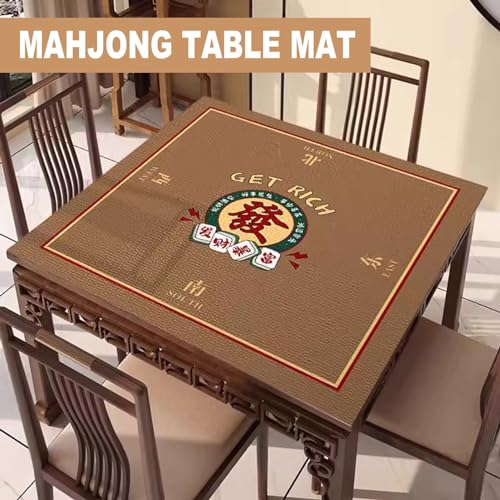 Tapete cuadrado para mesa Mahjong, antideslizante miniatura 2