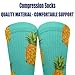 Meaudiwes Fashion Dress Decor Socks, Comfortable Work Leisure Sports Socks For Girls And Boys Upside Down Pineapples Tropical